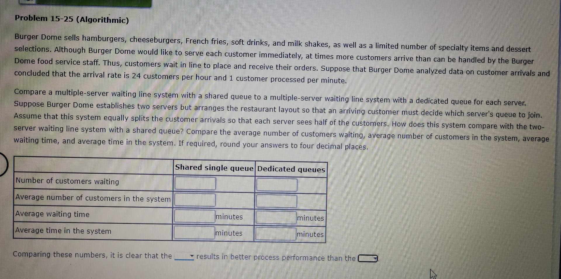 Solved Problem 1525 (Algorithmic) Burger Dome sells