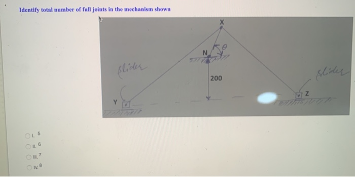 Joint Total Math Solved Identily total number of full joints in the mechanism | Chegg.com