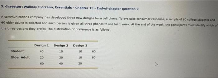 Solved 3 Gravetter Wallnau Forzano Essentials Chapter 15 Chegg