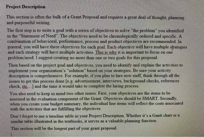 i am looking for help on a grant proposal project | Chegg.com
