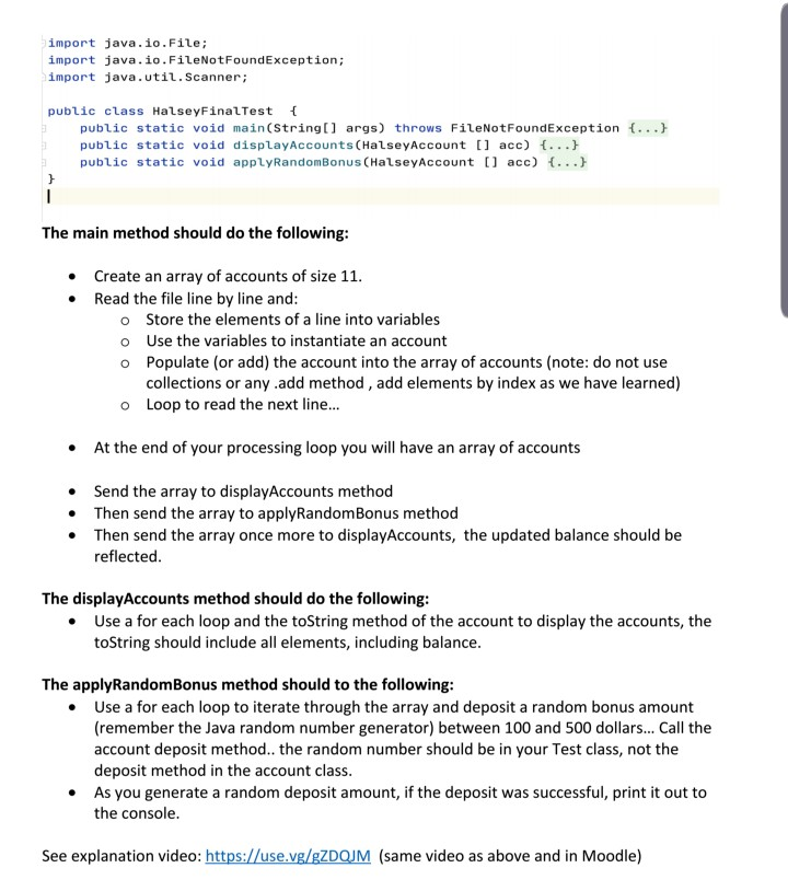 Solved Create a new project named yourlastnameFinal. See | Chegg.com