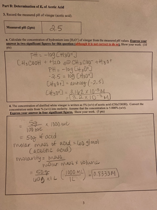 Solved A Using The Initial Concentration Of Ch Cooh Fro Chegg Com