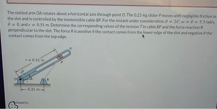 Solved The system is released from rest in the position | Chegg.com