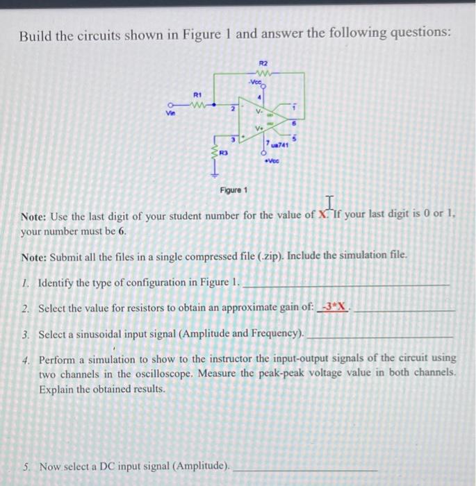 Solved Build the circuits shown in Figure 1 and answer the | Chegg.com