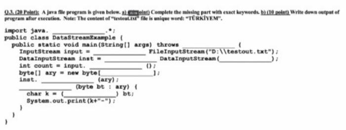 Solved 0.3.20. Point A java file program begiven | Chegg.com
