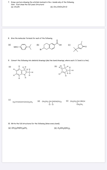 Solved 7. Draw a picture showing the orbitals involved in | Chegg.com