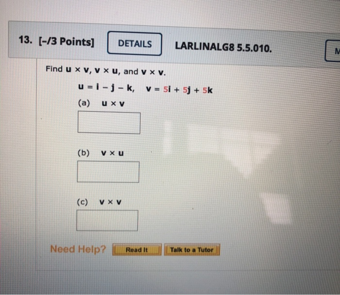 Solved 11 1 Points Details Larlinalg8 54001 My Notes 7057