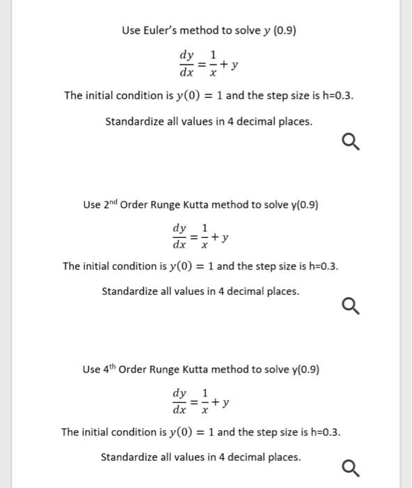 Solved Numerical method Note Change the initial condition, | Chegg.com
