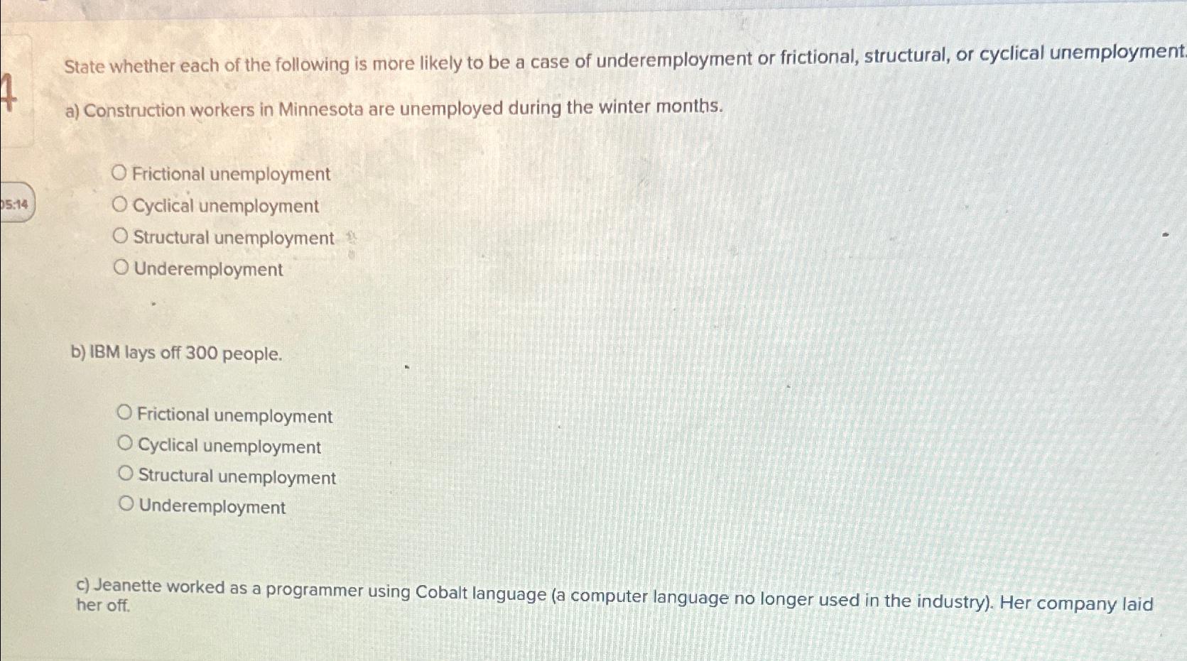 Solved State Whether Each Of The Following Is More Likely To | Chegg.com