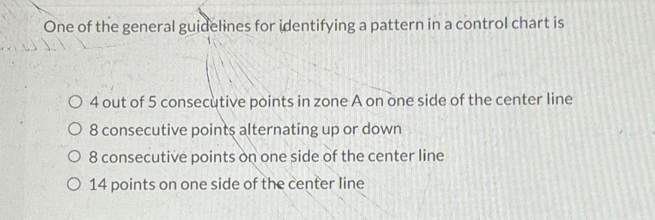 Solved One of the general guidelines for identifying a | Chegg.com