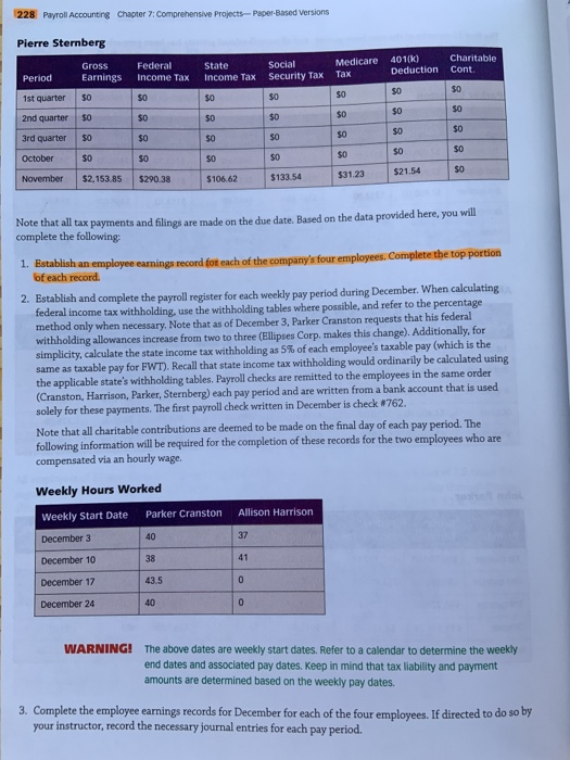 payroll accounting chapter 4 homework answers