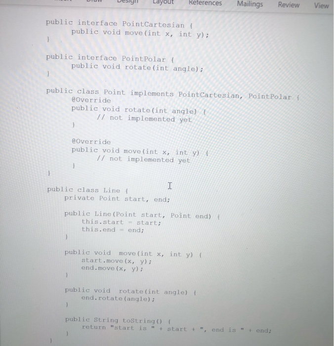 Solved Provide a class diagram for the Java code in this | Chegg.com