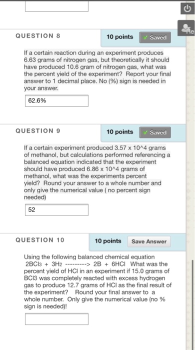 Solved OF QUESTION 8 10 points Saved If a certain reaction | Chegg.com