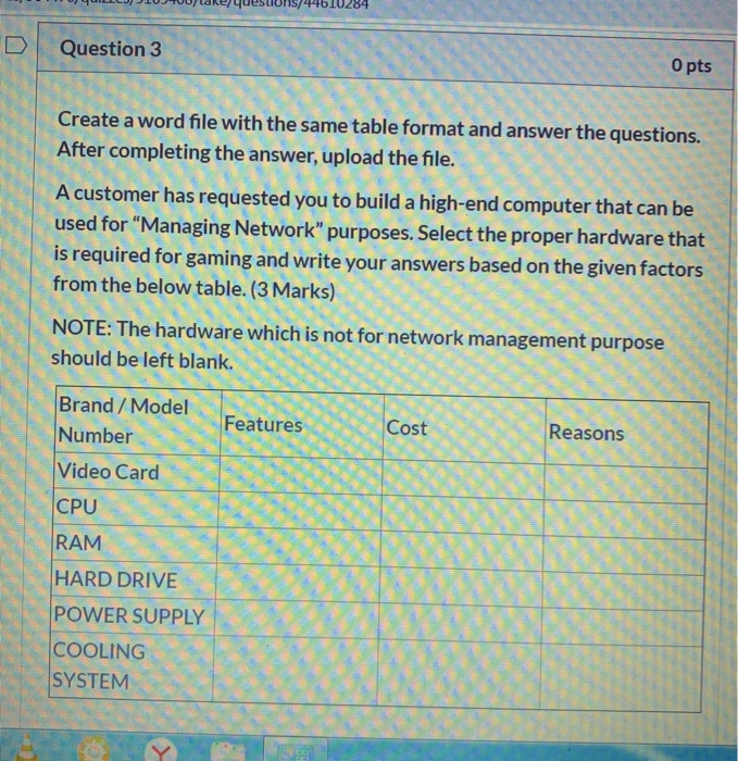 Solved Question 3 O pts Create a word file with the same