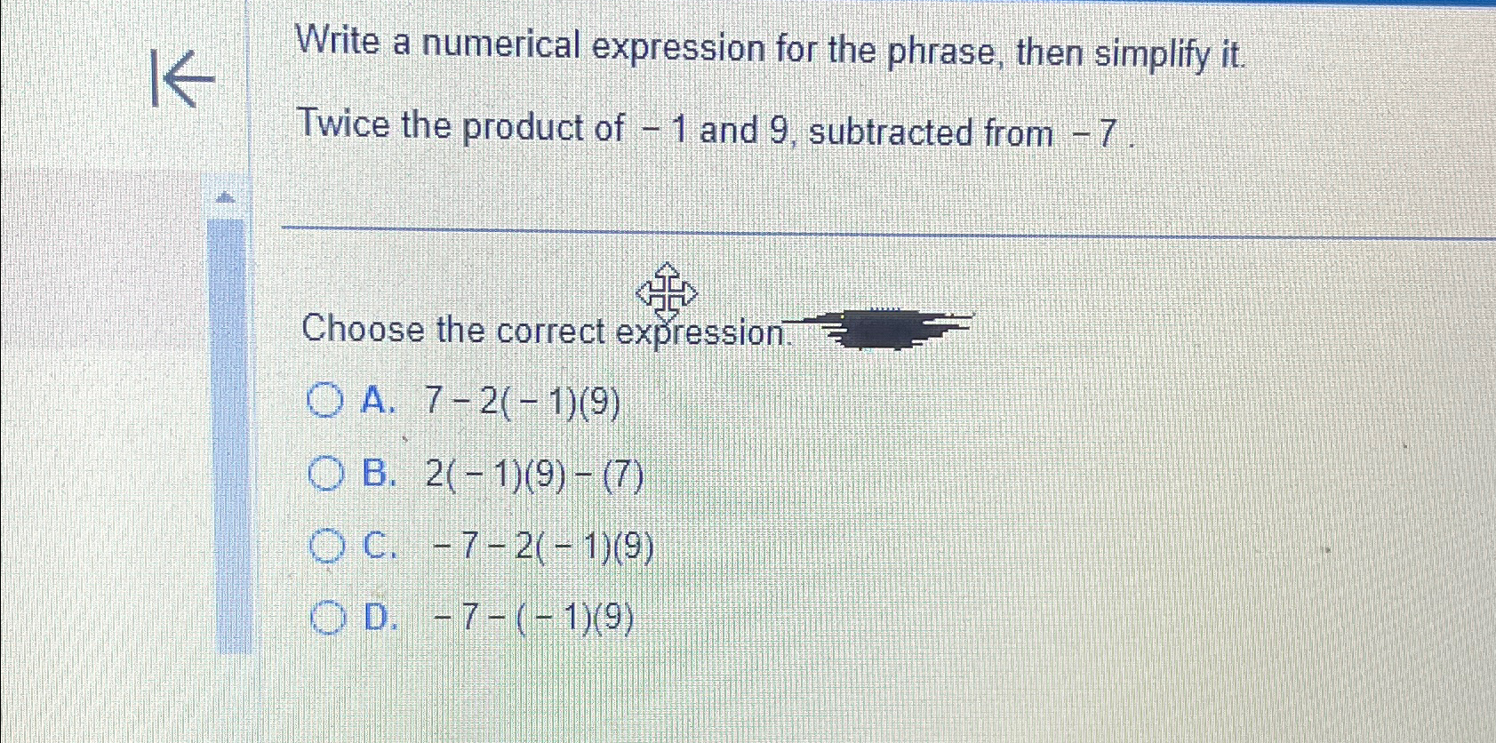 Solved Write a numerical expression for the phrase, then | Chegg.com