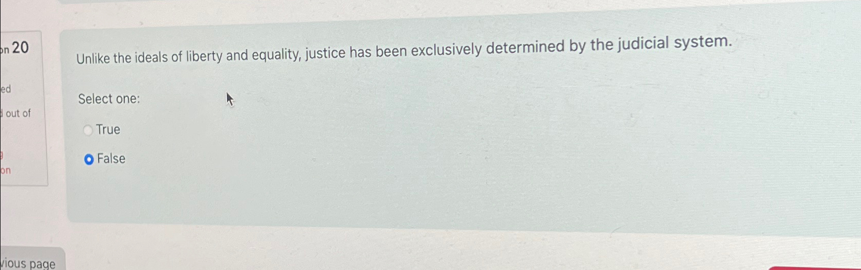 Solved On 20Unlike The Ideals Of Liberty And Equality, | Chegg.com