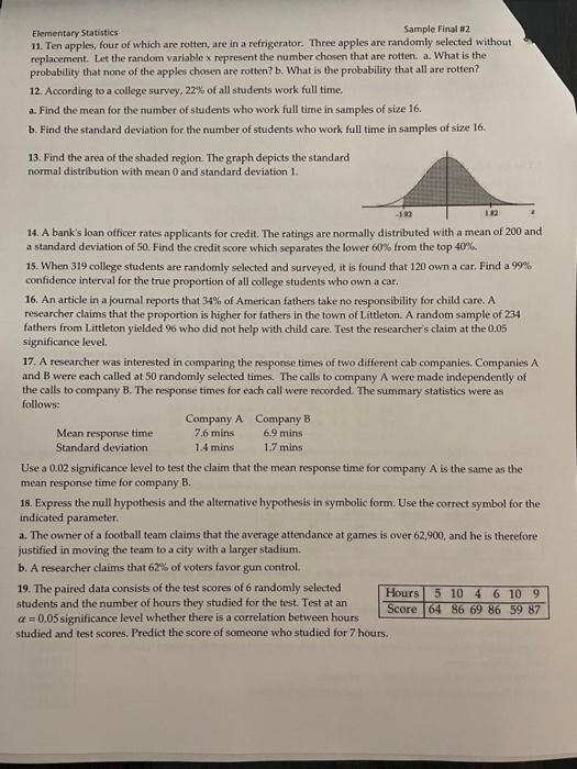 Solved Hello, I need some help with these practice exams to | Chegg.com