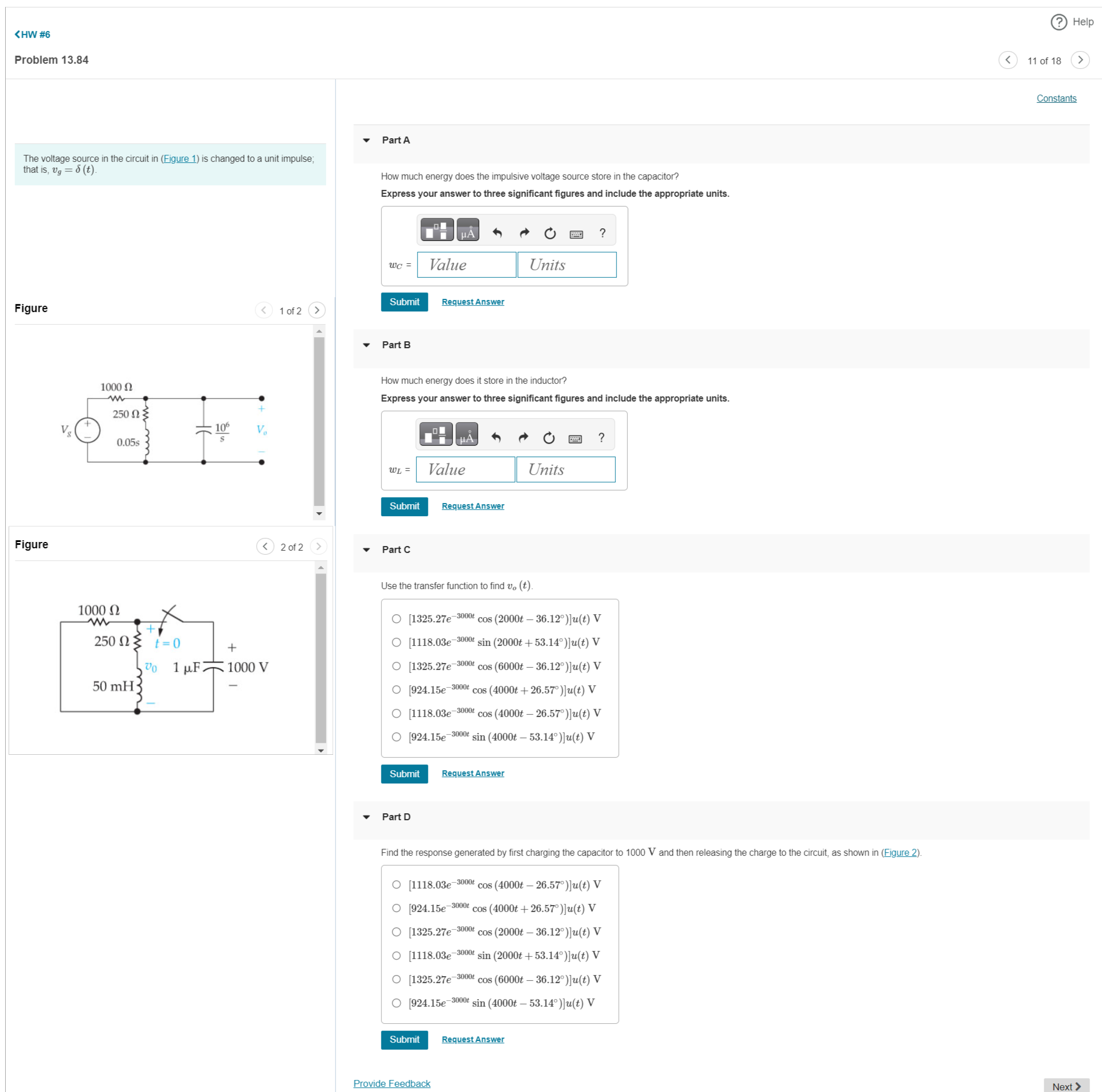 Solved The voltage source in the circuit in (Figure 1) ﻿is | Chegg.com