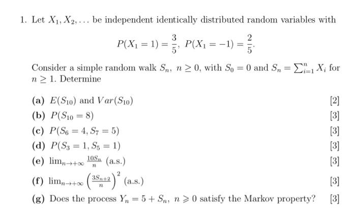 Solved 1 Let X1 X2 Be Independent Identically Dist Chegg Com