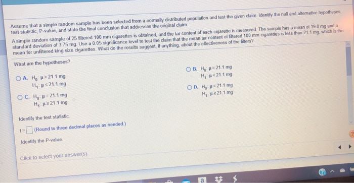 Solved Assume That A Simple Random Sample Has Been Selected | Chegg.com