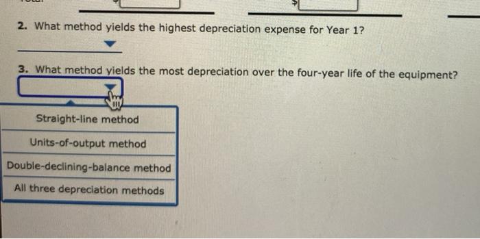 Solved Comparing Three Depreciation Methods Waylander | Chegg.com
