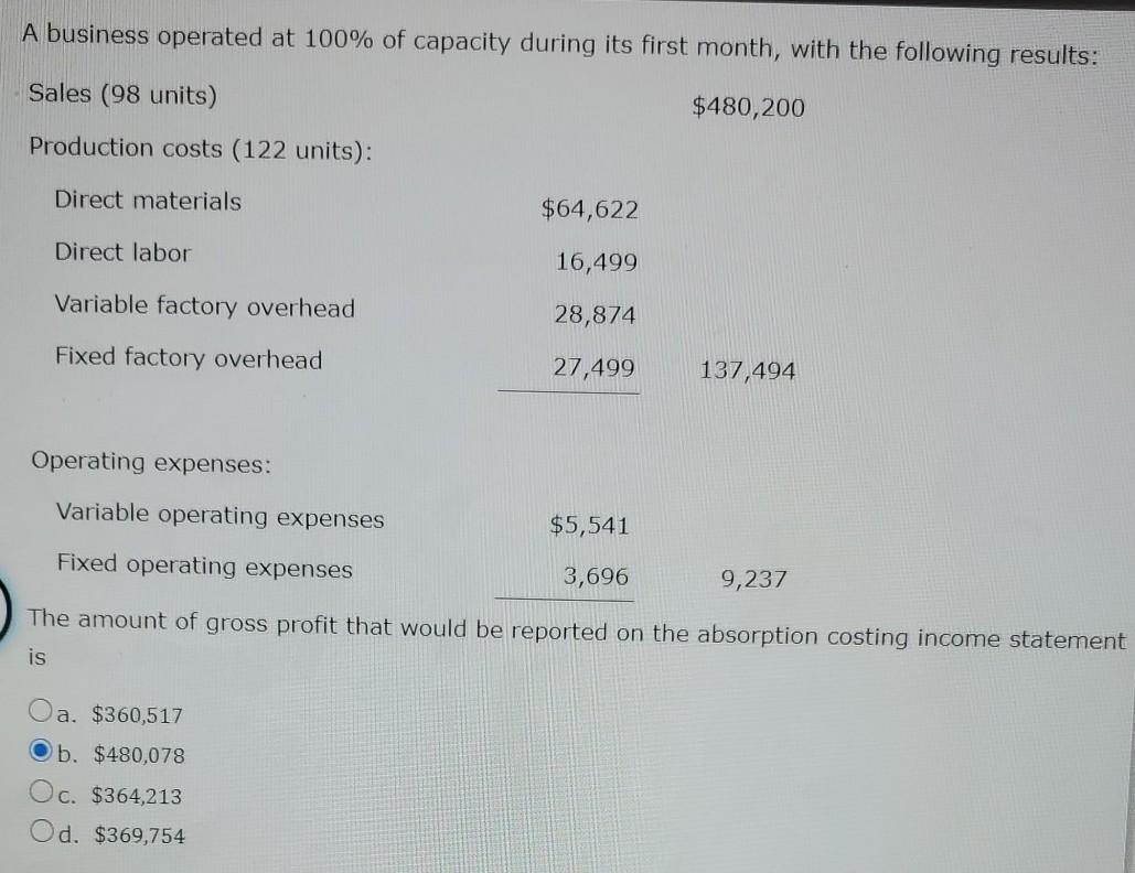 Solved Bluegill Company Sells 16,700 Units At $140 Per Unit. | Chegg.com