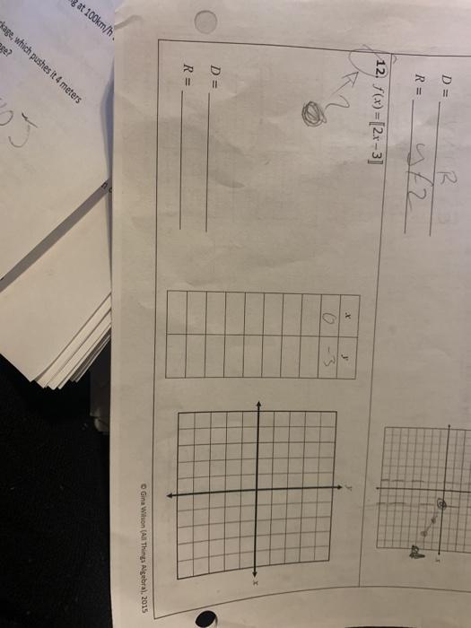 Solved D R 472 R 12 F X 2x 3 0 3 D R Gina W Chegg Com