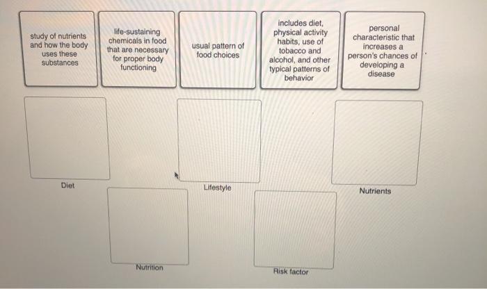 Determine whether each label on the left is | Chegg.com