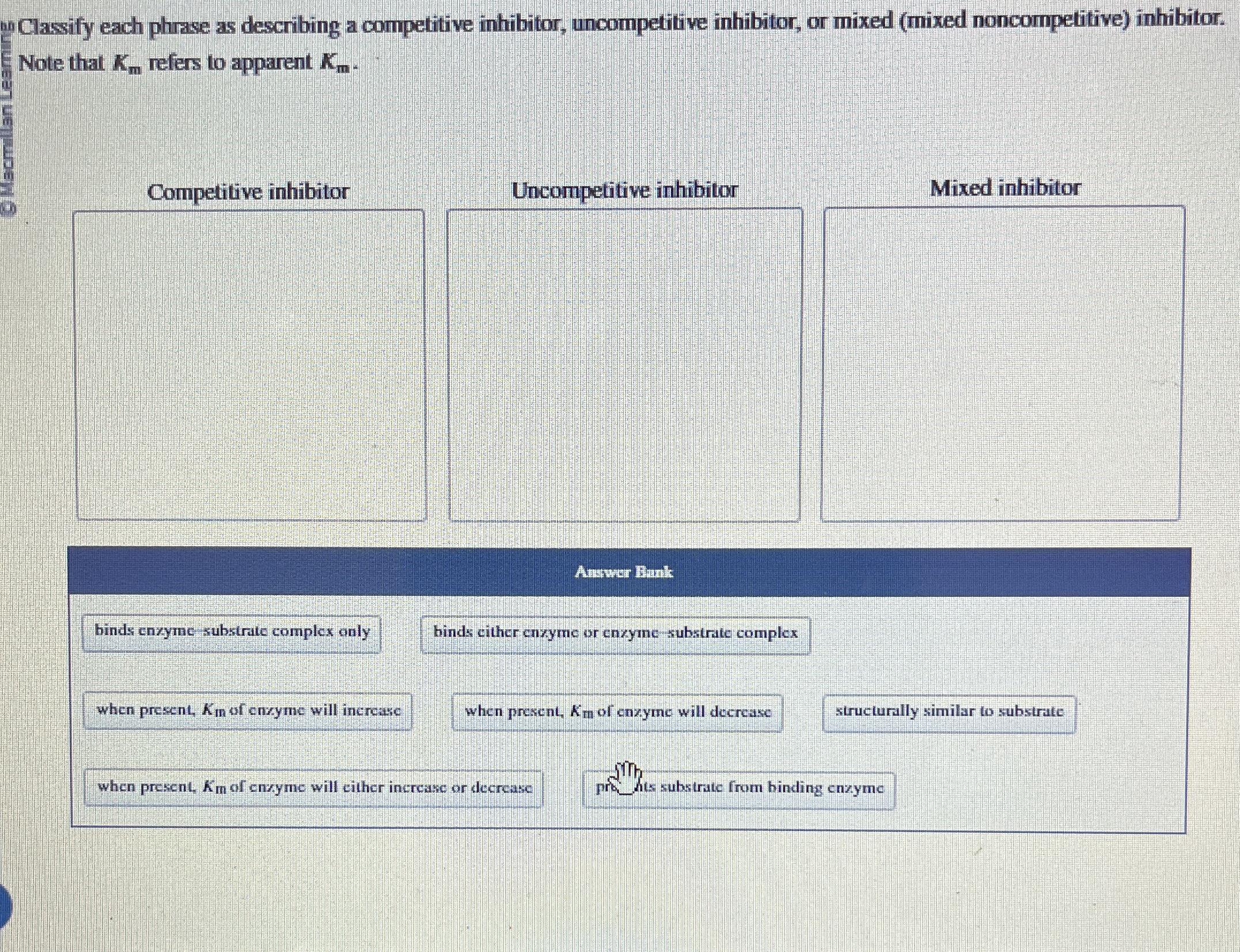 Solved Classify each phrase as describing a competitive | Chegg.com