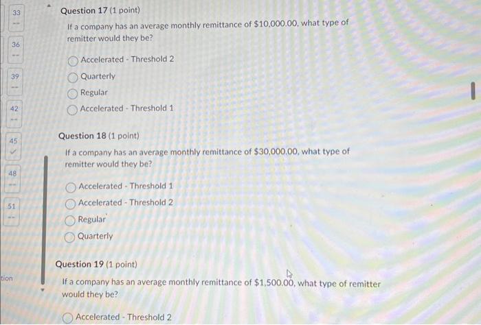 Solved If a company has an average monthly remittance of | Chegg.com