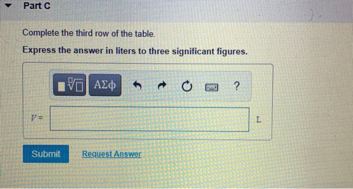 Solved Part A Complete the first row of the table. Express Chegg