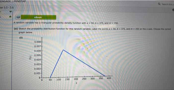 Solved A Random Variable Has A Triangular Probability | Chegg.com