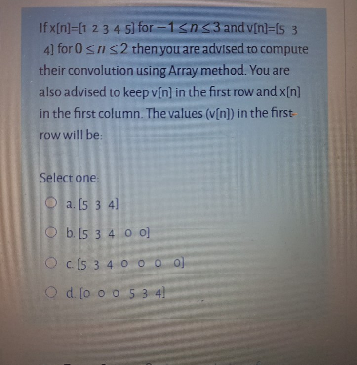 Solved Ifx[n]=[1 2 3 4 5) for -1 | Chegg.com