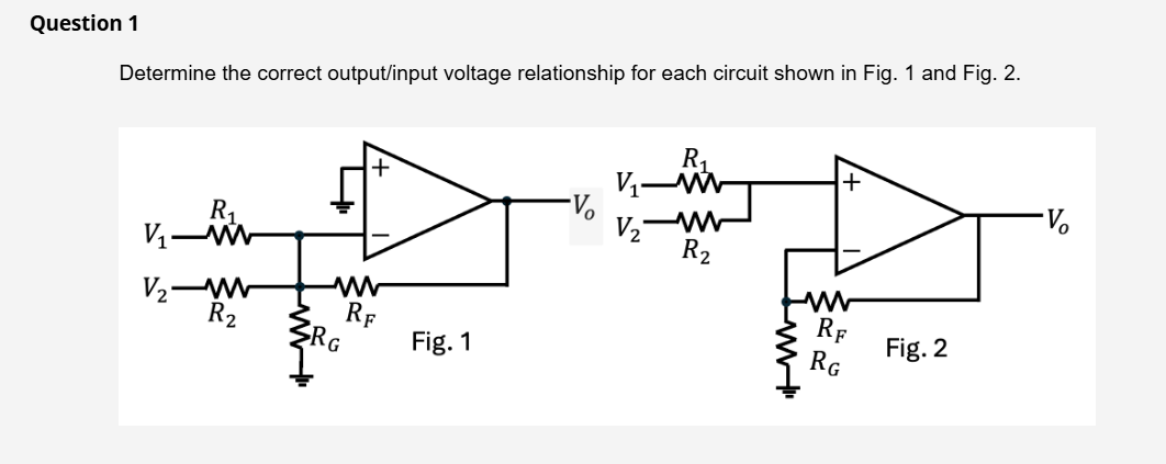 Solved Question 1 ﻿Determine the correct output/input | Chegg.com