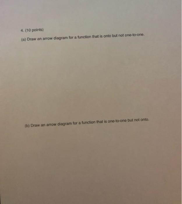 Solved 4. (10 points) (a) Draw an arrow diagram for a | Chegg.com