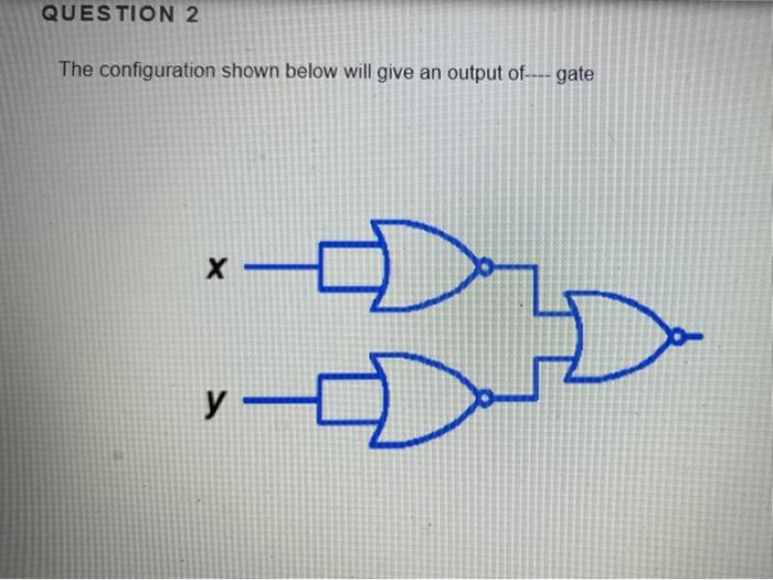 Solved QUESTION 2 The configuration shown below will give an | Chegg.com