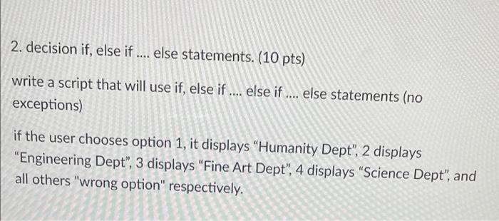 Solved Please write a code / script and comment with proper | Chegg.com