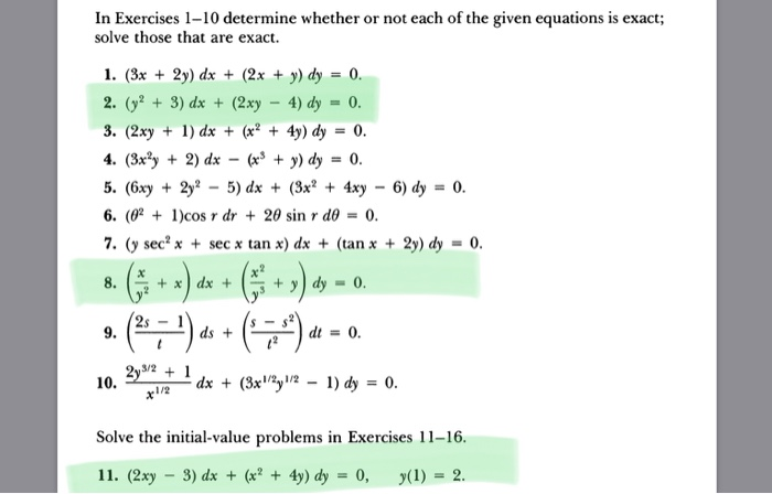 Solved In Exercises 1 10 Determine Whether Or Not Each Of Chegg Com
