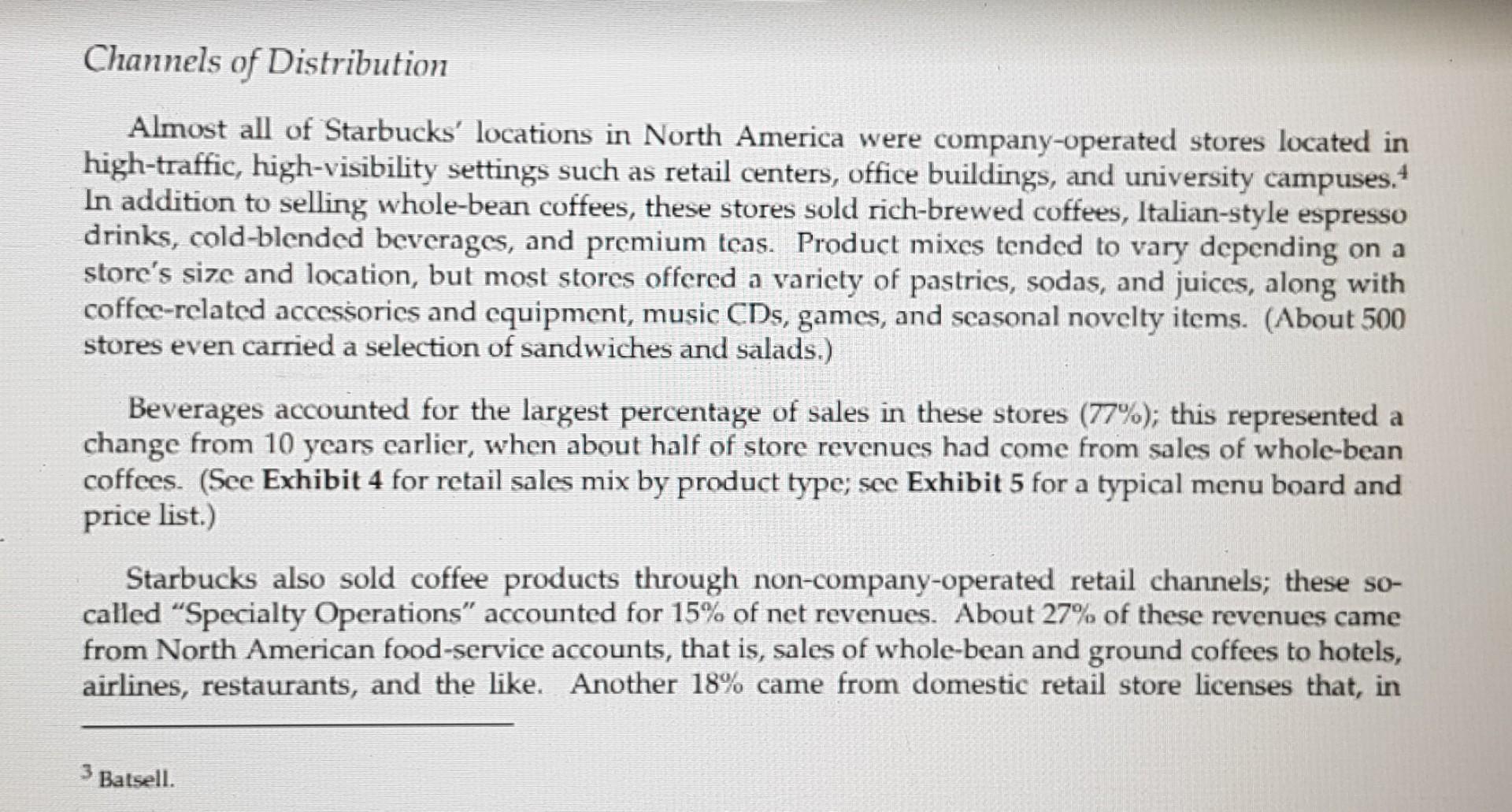 Solved The Starbucks Value Proposition Starbucks' brand