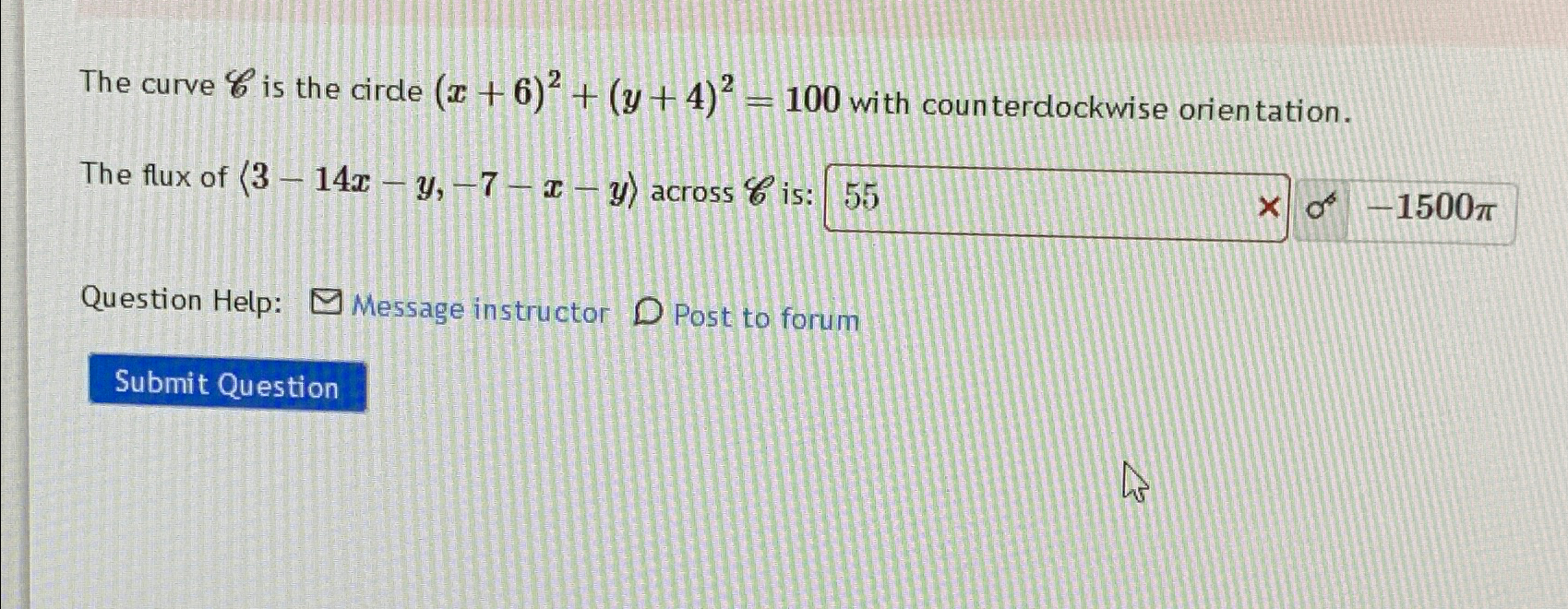 solved-the-curve-c-is-the-cirde-x-6-2-y-4-2-100-with-chegg