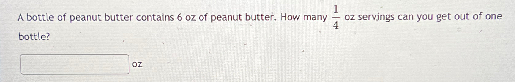 how many oz in 1 2 cup of peanut butter