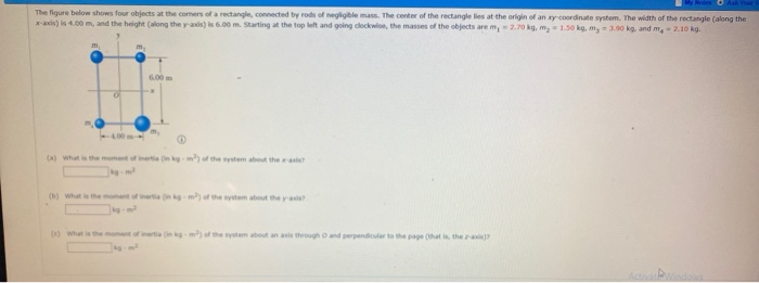 Solved O Ask Yo The figure below shows four objects at the | Chegg.com