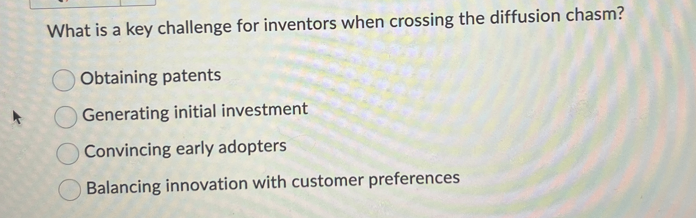 Solved What is a key challenge for inventors when crossing | Chegg.com
