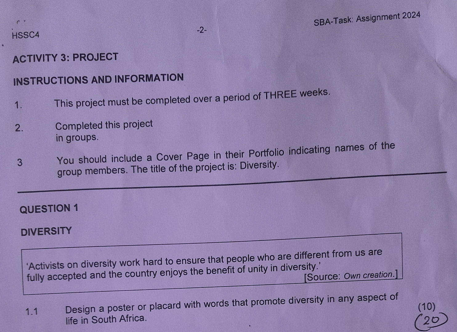 Solved HSSC4-2-SBA-Task: Assignment 2024ACTIVITY 3: | Chegg.com
