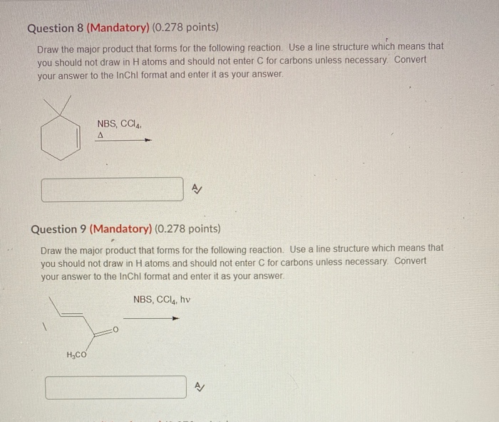 Solved Question 8 (Mandatory) (0.278 points) Draw the major | Chegg.com