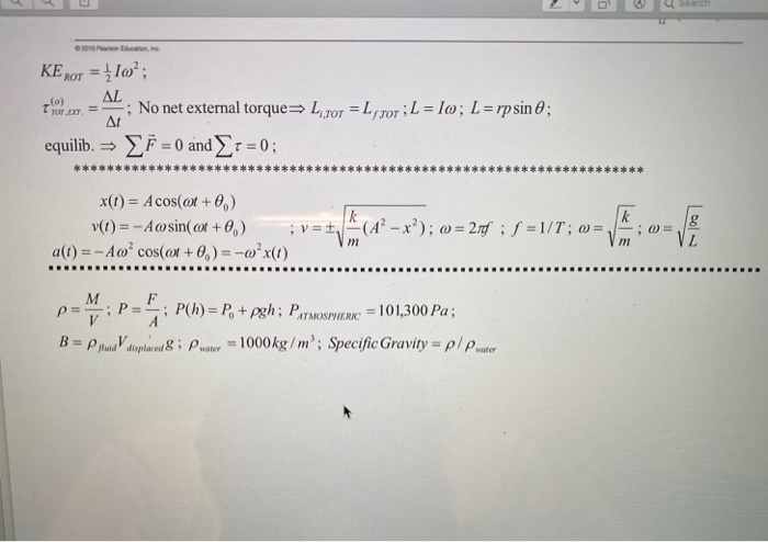 Solved 2 25 Pts The Bob Of Mass M 5 Kg Shown In The Fi Chegg Com