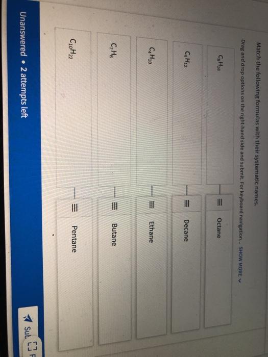 Solved UNLI LI Match the following compounds with their | Chegg.com