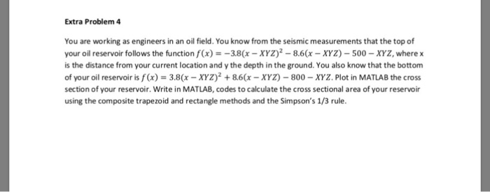 Extra Problem 4 You are working as engineers in an | Chegg.com