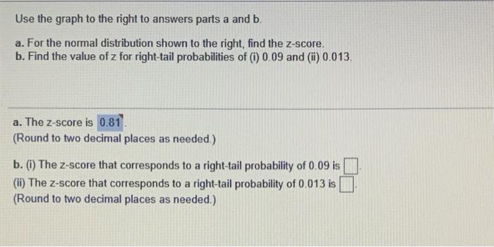 Solved Use the graph to the right to answers parts a and b. | Chegg.com