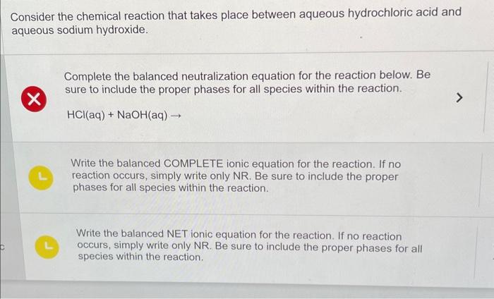 Solved Consider the chemical reaction that takes place | Chegg.com